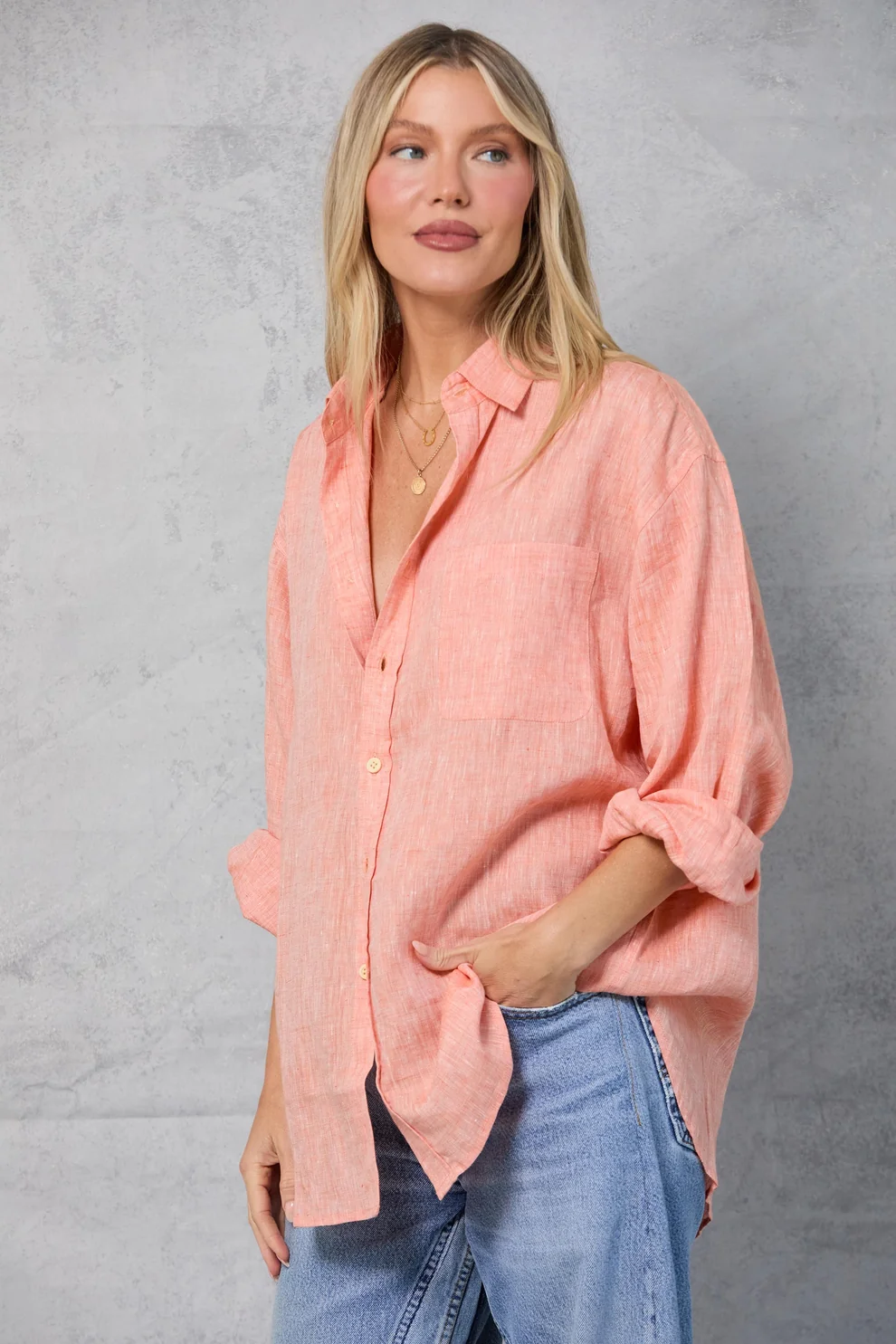Pure Linen Relaxed Resort Shirt